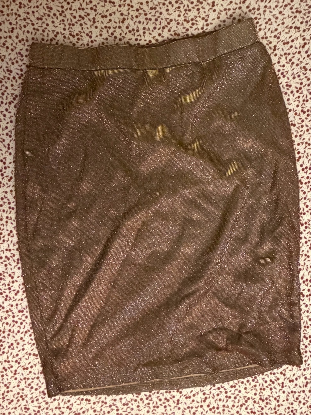 Lulu's Metallic Brown Mini Skirt